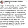 Moimooi - Continuing to take payment despite cancelling