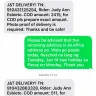 J&T Express - J&T Rider Judy Ann Esbieto refuse to deliver my order on a weekday as per my request