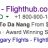 FlightHub - false advertising for flight discounts