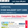 Reward Zone USA - iphone 7 plus, walmart giftcard