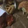 Burger King - burger, onion rings and new spicy chicken nuggets