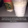 Starbucks - vanilla bean frappe