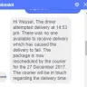 Takealot - lying about doing a delivery