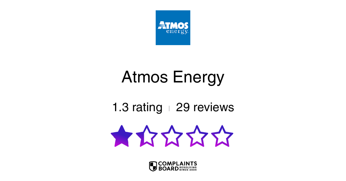 Atmos Energy Reviews 2024 All You Need To Know ComplaintsBoard   Rating 