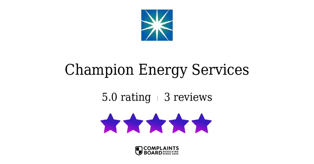 Champion Energy Services Reviews 2025 – All You Need to Know ...