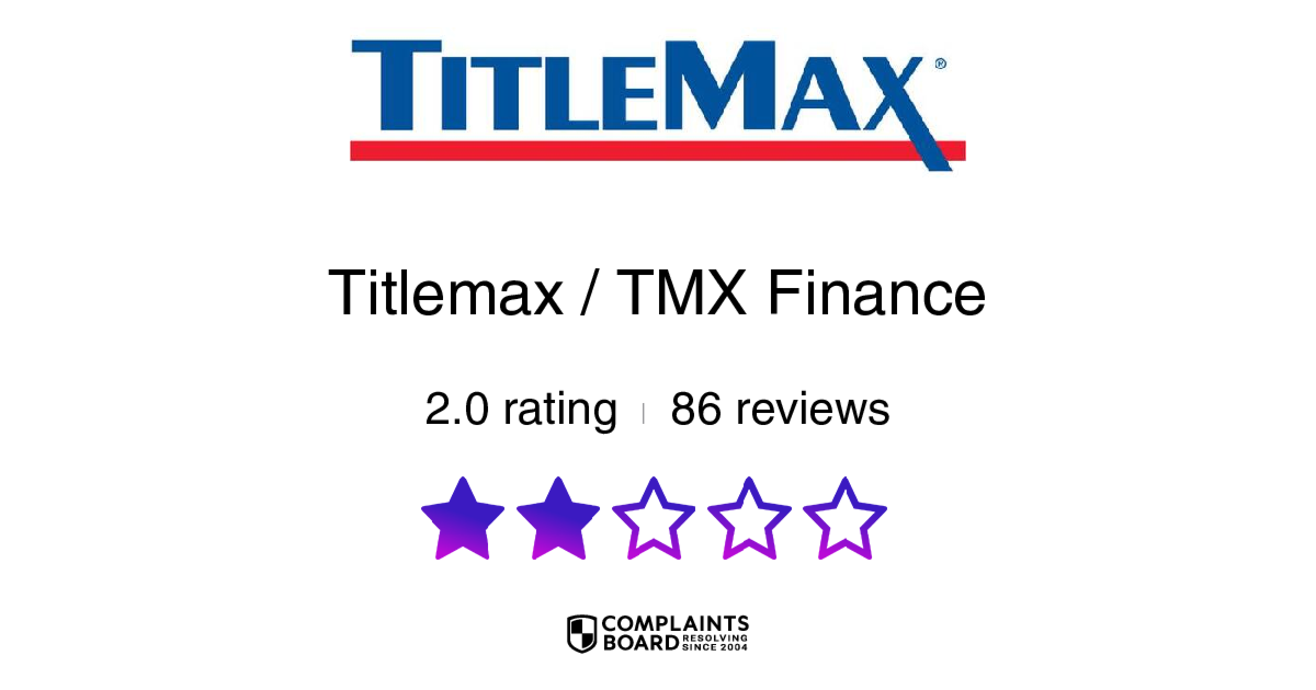 Titlemax TMX Finance Reviews 2024 All You Need to Know