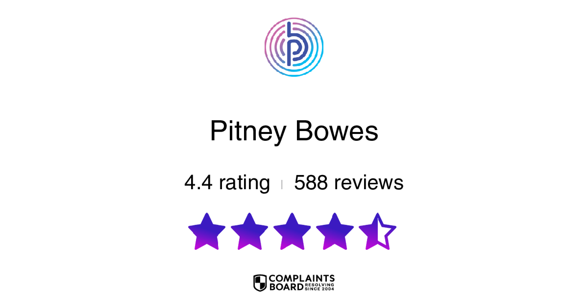 Pitney Bowes Reviews 2024 All You Need to Know ComplaintsBoard