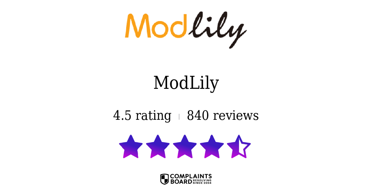 ModLily Shoppers Reviews 2024 All You Need To Know ComplaintsBoard   Rating 