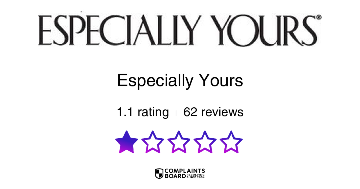 Especially Yours Reviews  Read Customer Service Reviews of especiallyyours .com