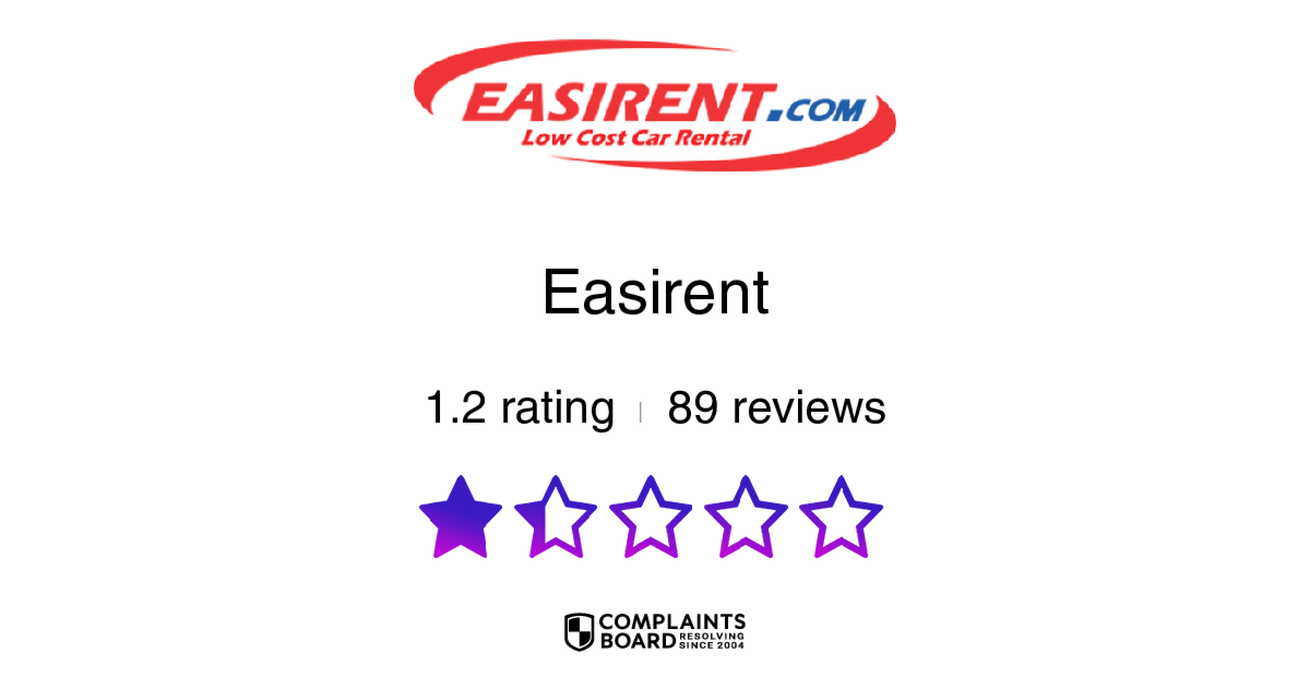 Easirent Reviews 2024 All You Need to Know ComplaintsBoard