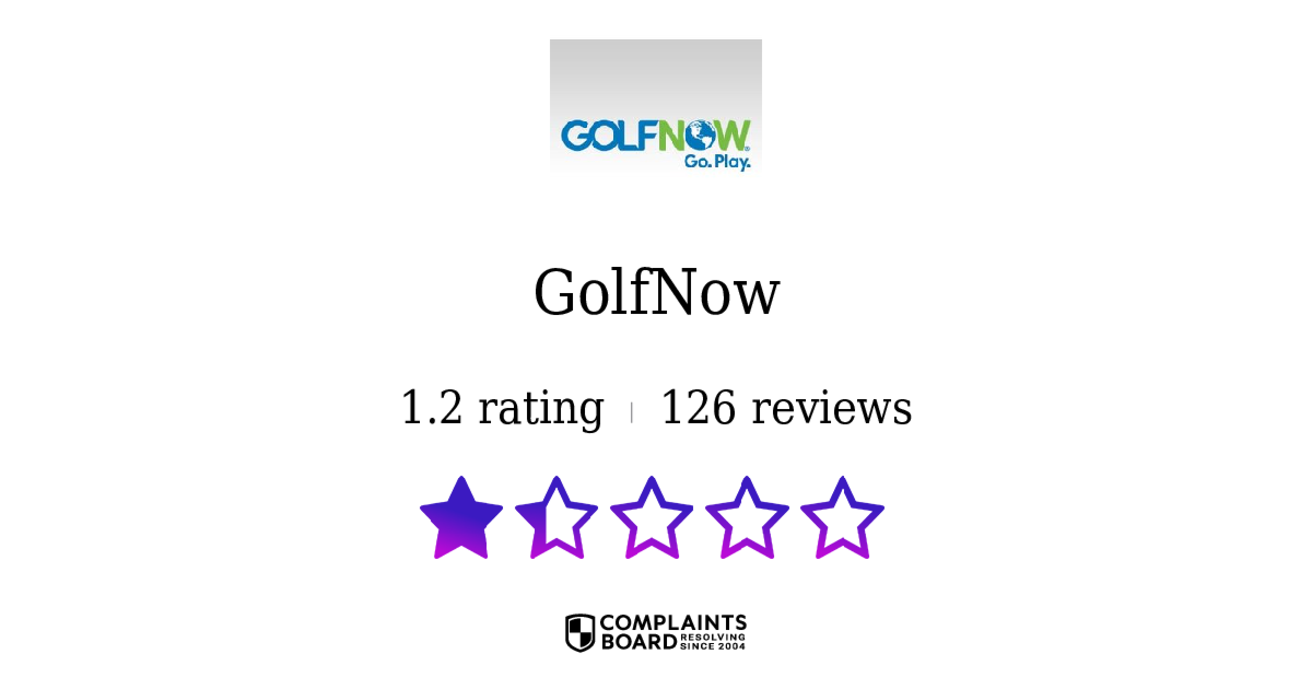 GolfNow Customer Service Phone, Email, Address, Contacts | ComplaintsBoard