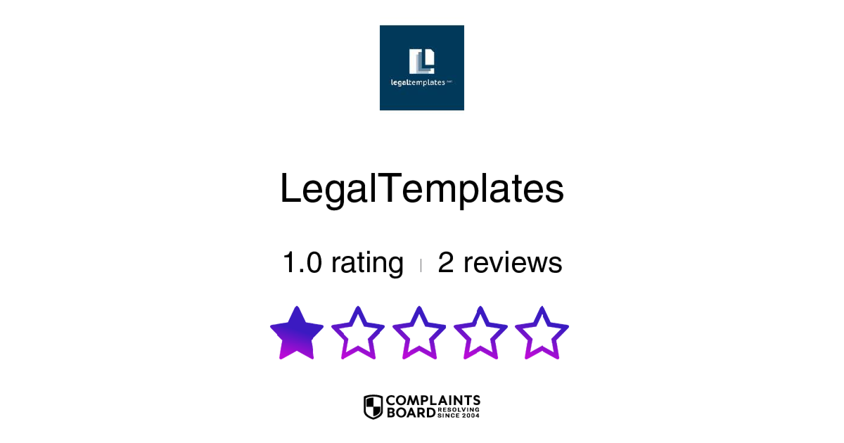 LegalTemplates Reviews 2024 All You Need to Know ComplaintsBoard