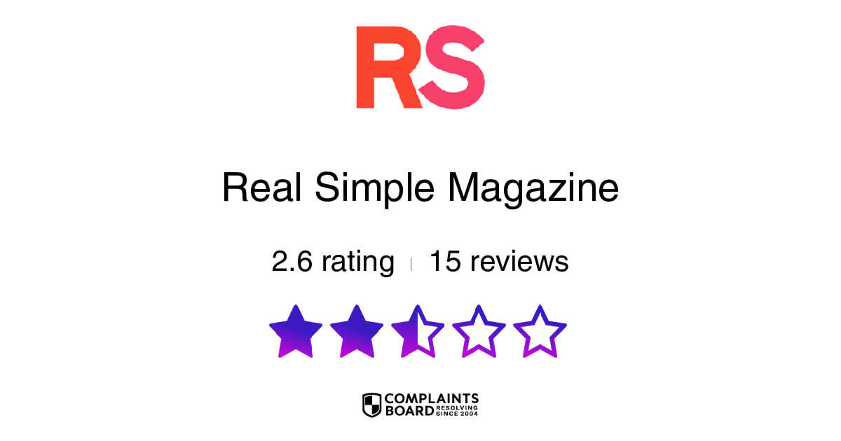 Real Simple Magazine Customer Service Phone Email Address Contacts   Rating 