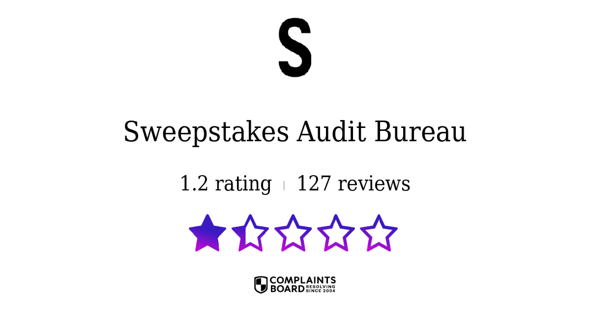 Sweepstakes Audit Bureau Sweepstake Entrants Reviews 2025 All You