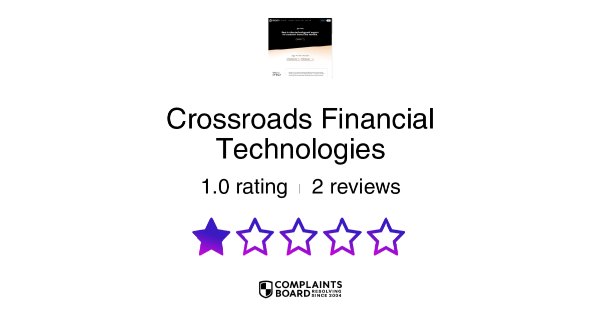 Crossroads financial technologies