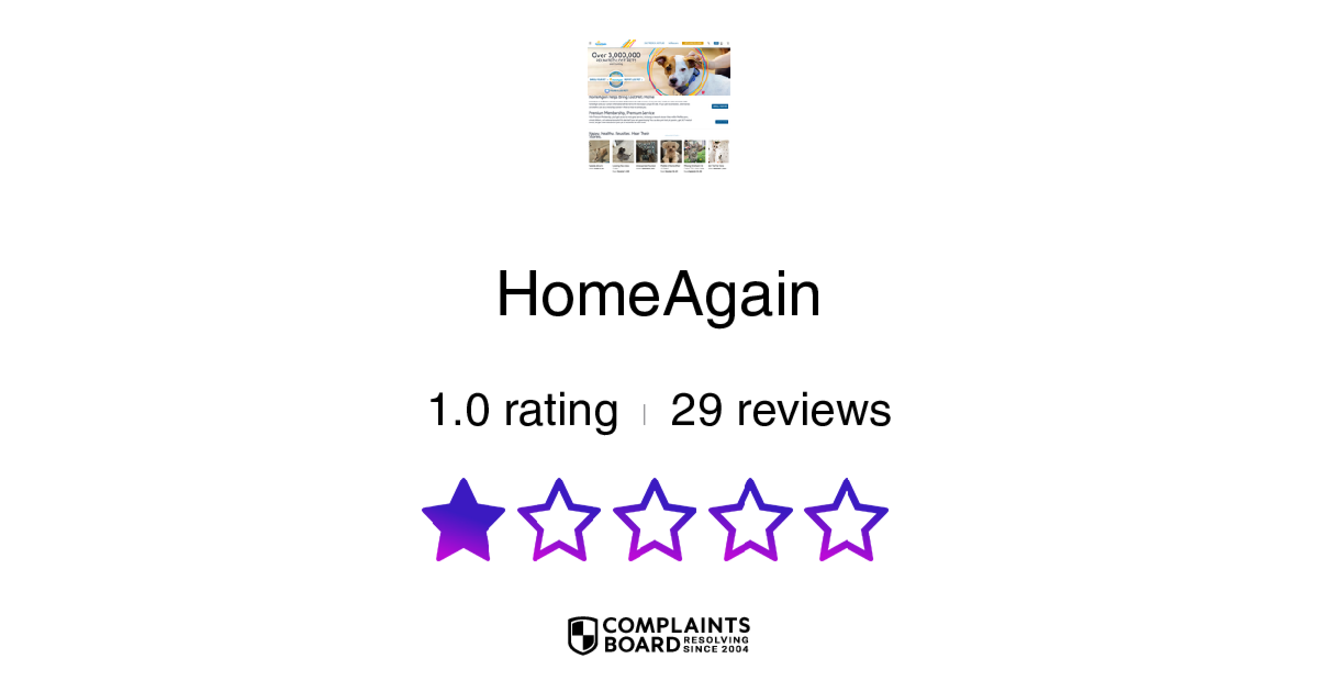 HomeAgain Reviews 2024 All You Need to Know ComplaintsBoard