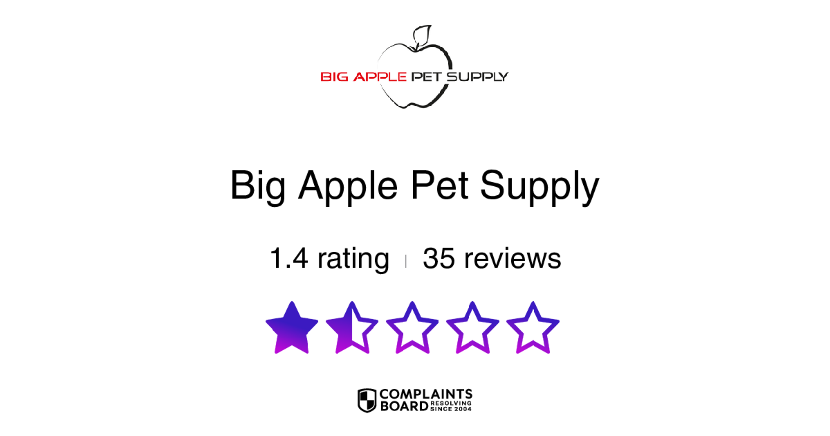 Bigapplepetsupply clearance