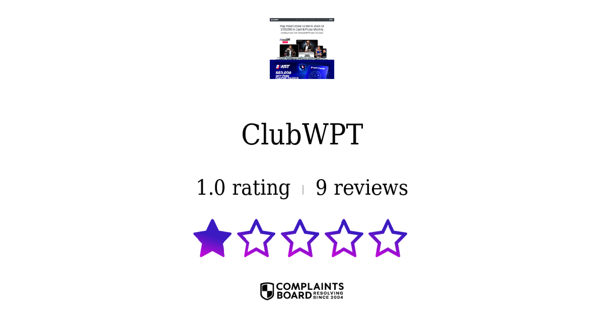 ClubWPT Poker Players Reviews 2024 All You Need to Know ComplaintsBoard