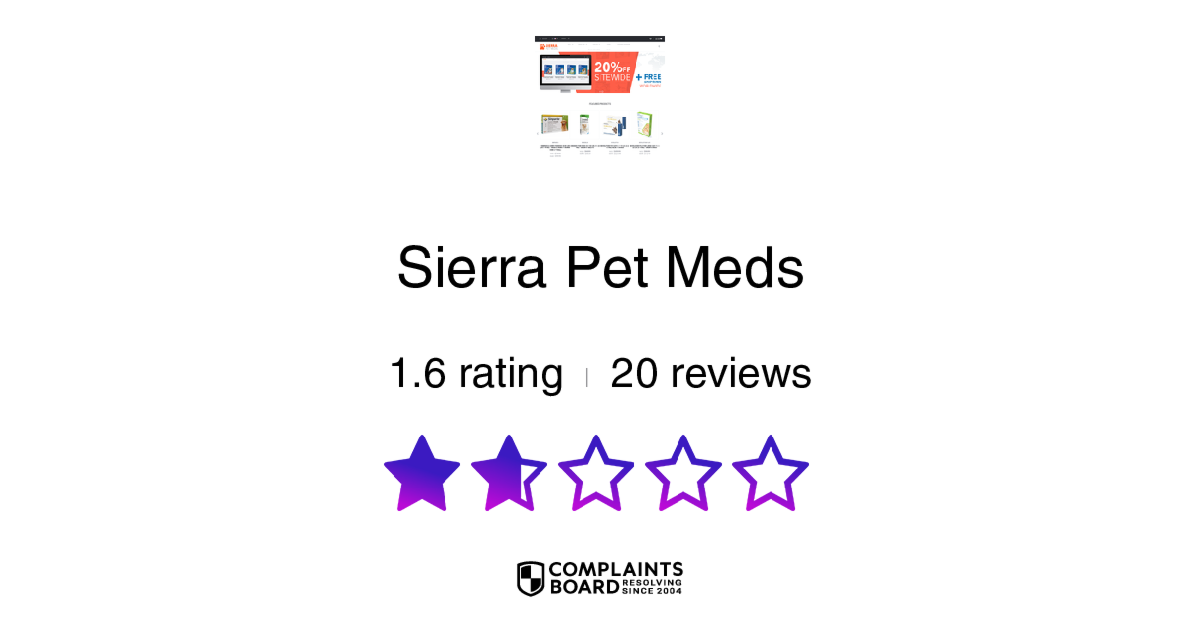 Sierra pet sales meds phone number