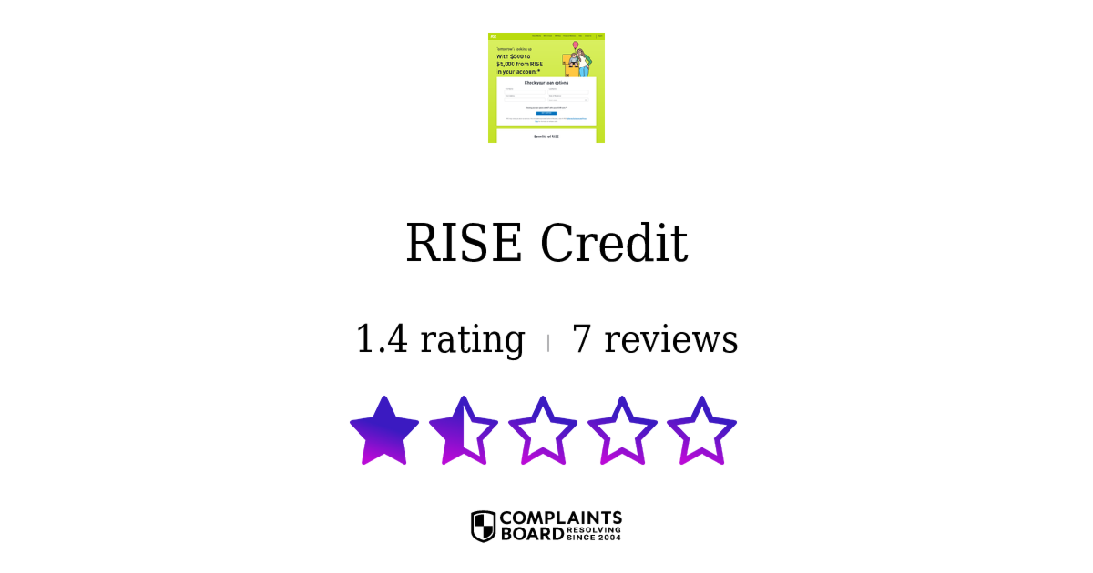 RISE Credit Borrowers Reviews 2024 – All You Need To Know | ComplaintsBoard