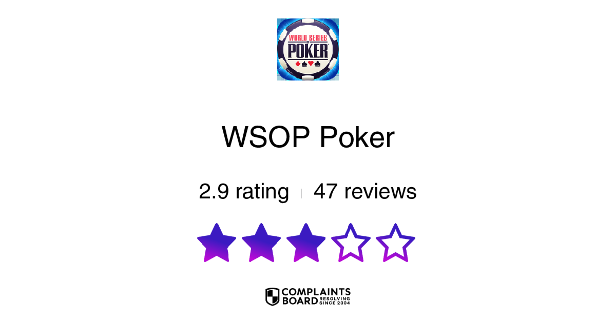 WSOP Poker Reviews 2024 All You Need to Know ComplaintsBoard