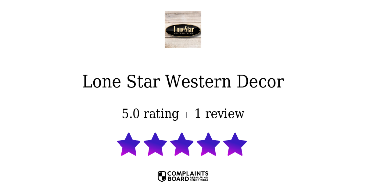 Lone Star Western Decor Home Decor Enthusiasts Reviews and Complaints ...