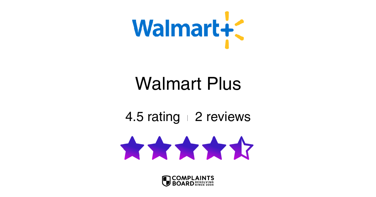 Walmart Plus Reviews and Complaints of plus.walmart.com