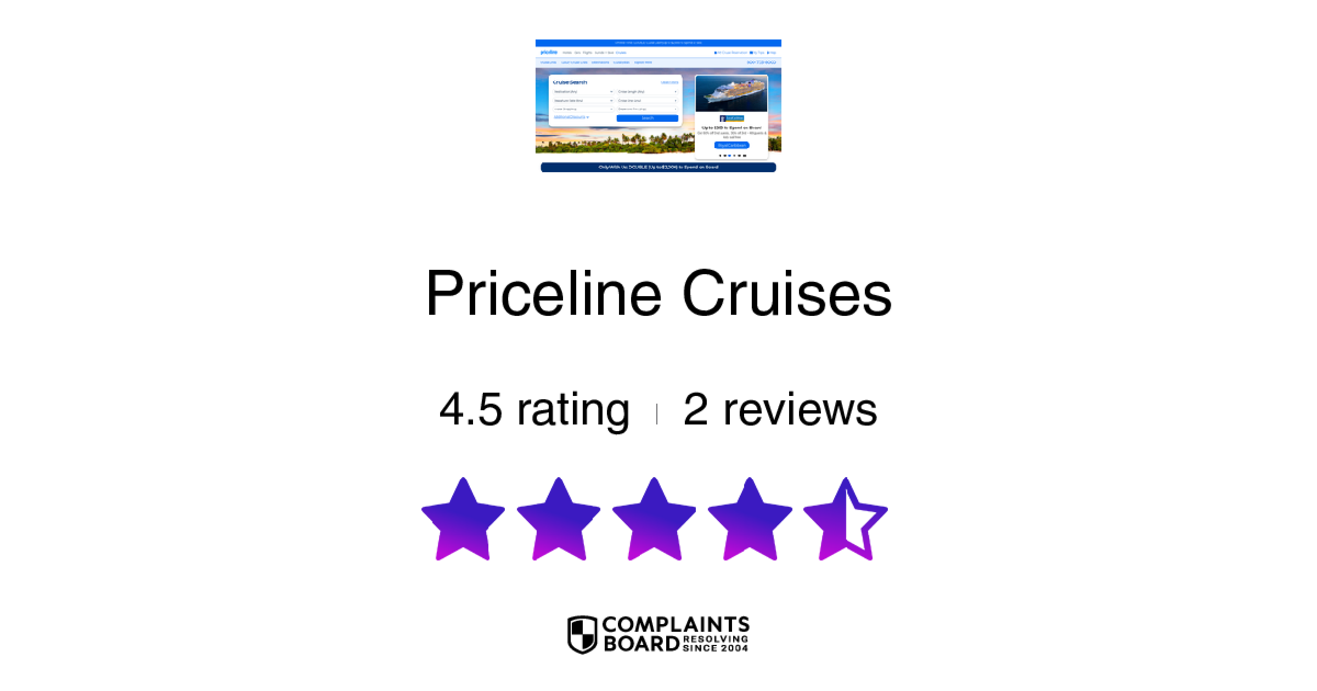 Priceline Cruises Cruise Travelers Reviews and Complaints of cruises